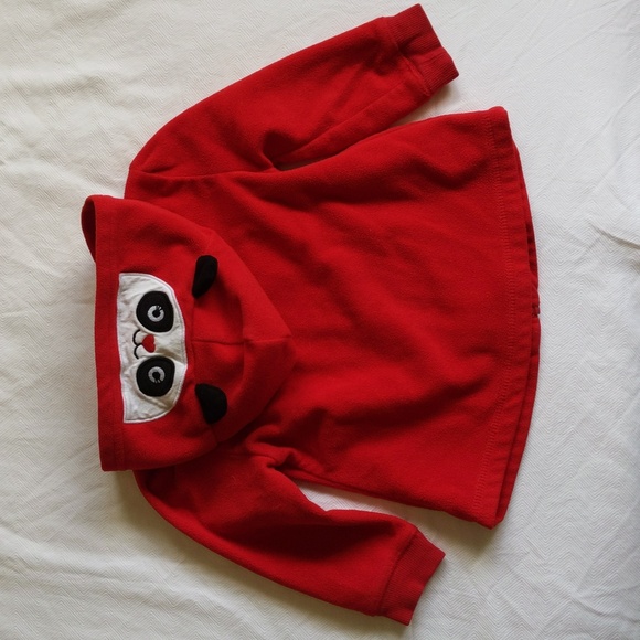 george panda fleece zip-up hoodie sweatshirt 24 months - Picture 5 of 5